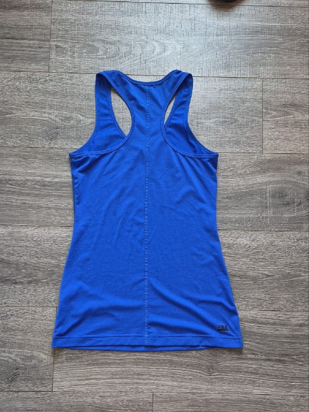 FILA Bright Blue Racerback V-Neck Tank Top - Picture 4 of 5